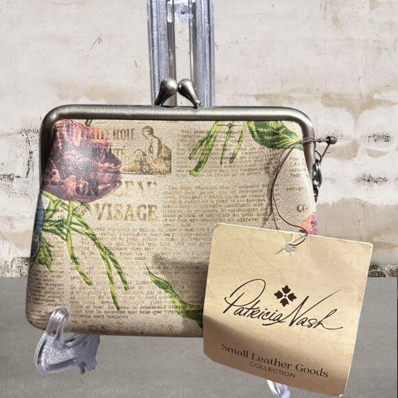 Patricia Nash NWT Leather Borse Coin Purse - Picture 3 of 6